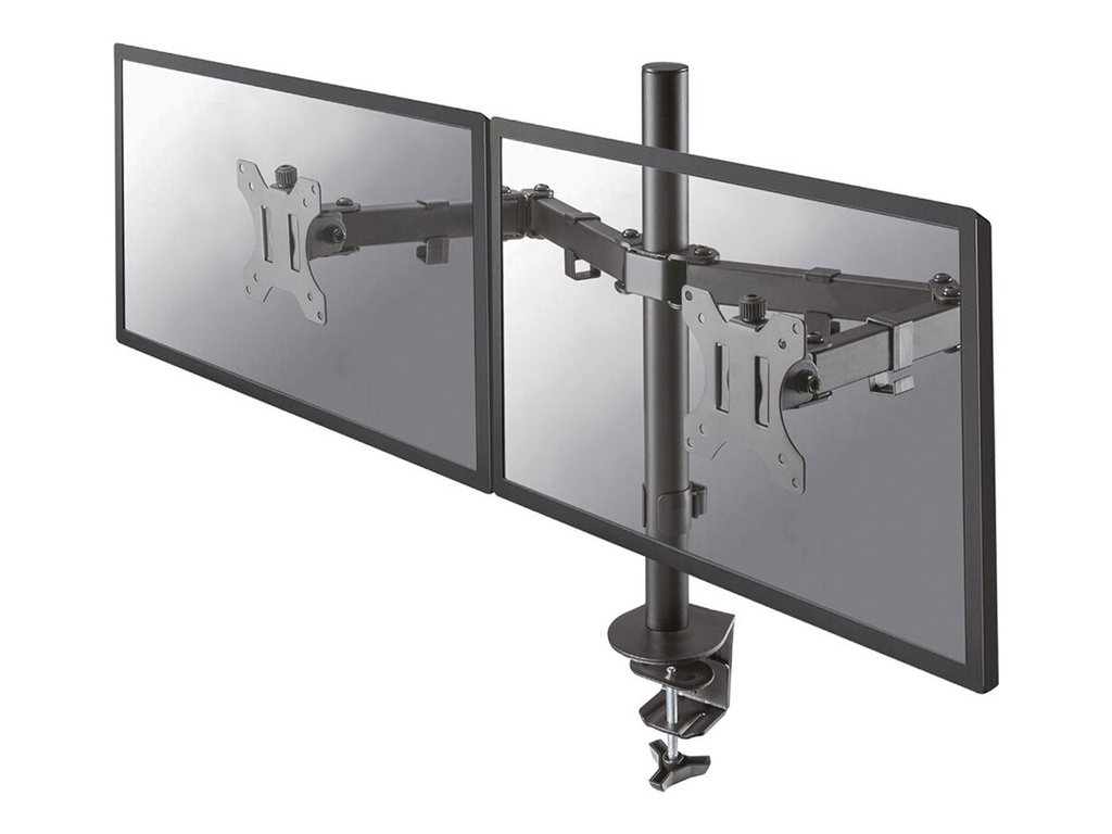 Neomounts FPMA-D550D - Befestigungskit - Voll beweglich - für 2 LCD-Displays - Stahl - Schwarz - Bildschirmgröße: 25.4-81.3 cm (10"-32")