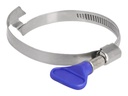 Delock Butterfly - Schlauchschelle - geeignet für 50 - 60 mm Schlauch - Blau (Packung mit 5)