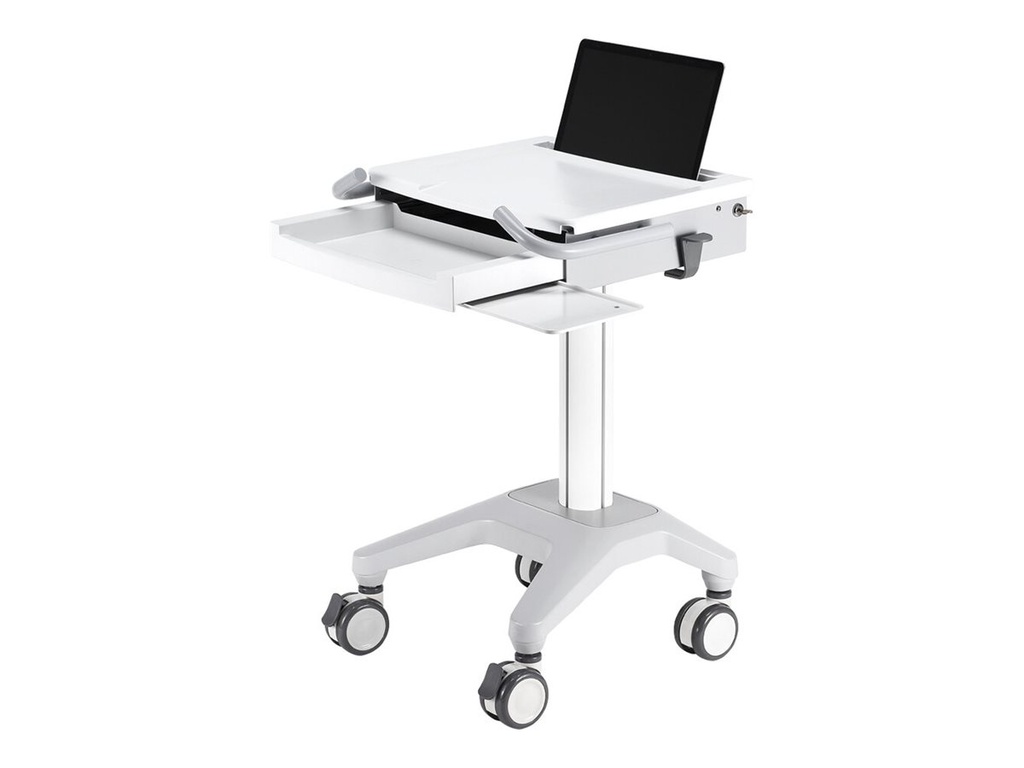Neomounts MED-M200 - Wagen - für Notebook/Tastatur/Maus - medizinisch - weiß - Bildschirmgröße: 25.4-43.2 cm (10"-17")