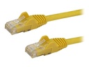 StarTech.com 2m CAT6 Ethernet Cable, 10 Gigabit Snagless RJ45 650MHz 100W PoE Patch Cord, CAT 6 10GbE UTP Network Cable w/Strain Relief, Yellow, Wiring is UL Certified/TIA - Category 6 - 24AWG (N6PATC2MYL)