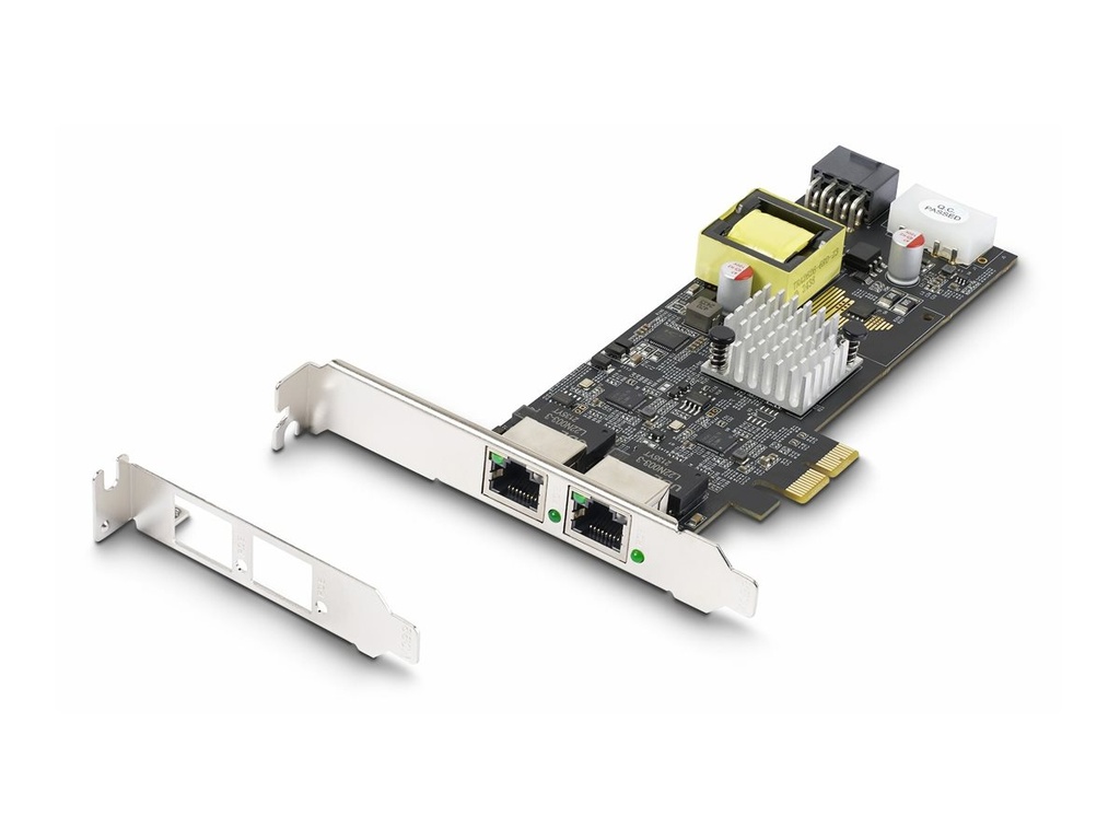 StarTech.com 2-Port 2.5Gbps PoE Network Card, Intel I225-V, 802.3af/at