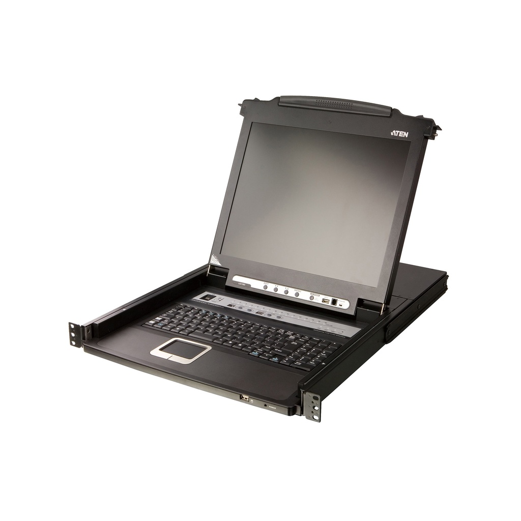ATEN CL5716MW DE KVM Switch 16Port 17,3"-LCD SingleRail (PS/2-USB VGA) DE-Layout