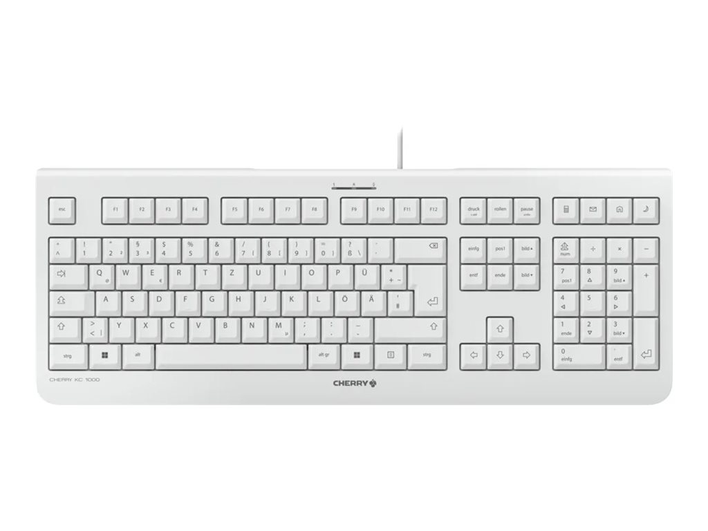 Cherry KC 1000 - Tastatur - Schweizerisch - weiß