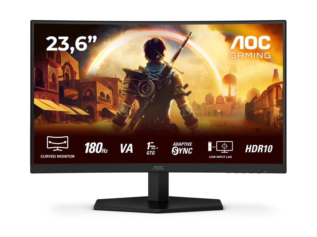 AOC Gaming C24G42E - LED-Monitor - Gaming - gebogen - 61 cm (24")