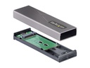 StarTech.com USB-C 10Gbps to M.2 NVMe or M.2 SATA SSD Enclosure, Tool-free M.2 PCIe/SATA NGFF SSD Enclosure, Portable Aluminum Case, USB Type-C & USB-A Host Cables, For 2230/2242/2260/2280 - Works w/ Thunderbolt 3 (M2-USB-C-NVME-SATA)