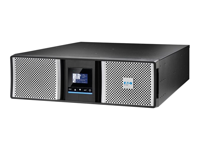 Eaton 9PX G2 9PX5KIRTNBPG2 - USV (in Rack montierbar/extern) - HotSwap - Wechselstrom 200/208/220/230/240 V - 5000 Watt - 5000 VA - 1-phasig - 5 Ah - Ethernet 10/100/1000, RS-232, USB - Ausgangsanschlüsse: 13 - PFC - 3U - 48.3 cm (19")