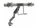 Kensington SmartFit - Befestigungskit (Querstange, Griff, horizontale Schiene) - einstellbarer Arm - für 2 Monitore - Gasdruckfeder - Aluminium, Kunststoff, Stahl - Space-grau - Bildschirmgröße: 81.3 cm (32")