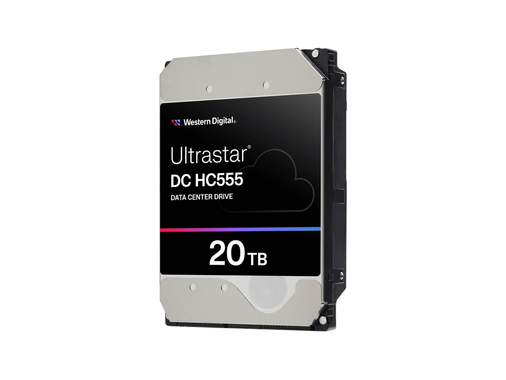 WD Ultrastar DC HC555 - Festplatte - Rechenzentrum - verschlüsselt - 20 TB - intern - 3.5" (8.9 cm)