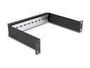 Delock DIN Schienenpanel - Schwarz - 1U - 25.4 cm (10")