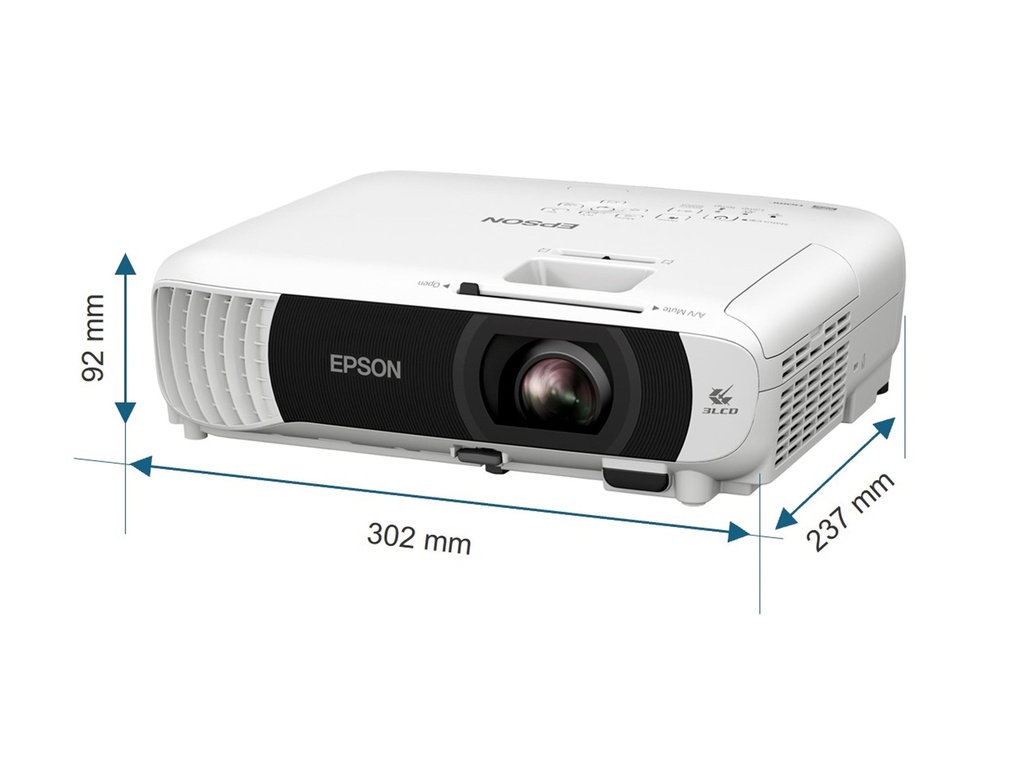 [V11HB58040] Epson EB-W55 - 3-LCD-Projektor - tragbar - 4000 lm (weiß)