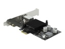 Delock Netzwerkadapter - PCIe 2.1 Low-Profile - Gigabit Ethernet (PoE+)