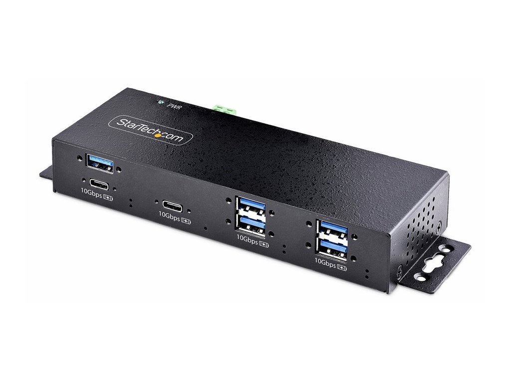 StarTech.com 7-Port Industrial USB Hub 10Gbps Hub, Metal, Mountable, TAA
