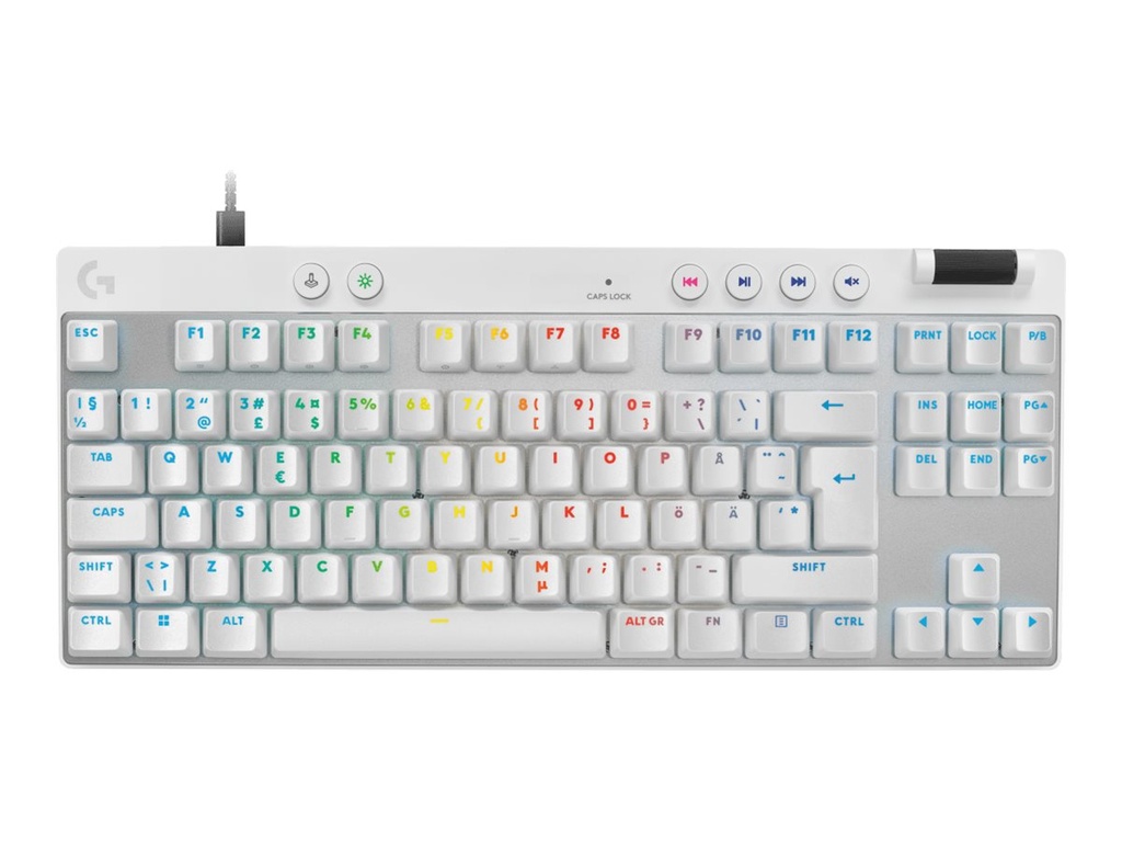 Logitech G PRO X RAPID - Tastatur - TKL - hintergrundbeleuchtet - USB - QWERTY - Nordisch (Dänisch/Finnisch/Norwegisch/Schwedisch)