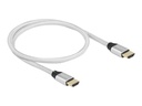 Delock Ultra High Speed - HDMI-Kabel - HDMI männlich zu HDMI männlich - 50 cm - Dreifachisolierung - Silber - vergoldete Kontakte, 8K60Hz (7680 x 4320)