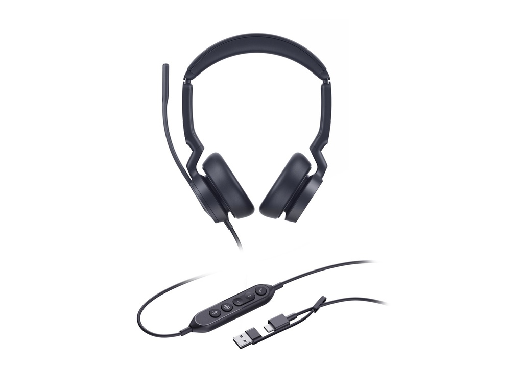 Yealink Headset UH 46 Dual UC USB-C/A - Headset - 20 KHz
