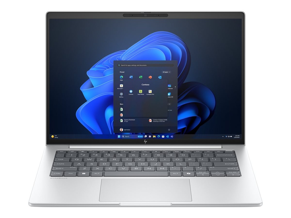 HP EliteBook 8 G1i Notebook AI - 174°-Scharnierdesign - Intel Core Ultra 7 255U / 2 GHz - Win 11 Pro - Intel Graphics - 32 GB RAM - 1 TB SSD NVMe - 33.8 cm (13.3")