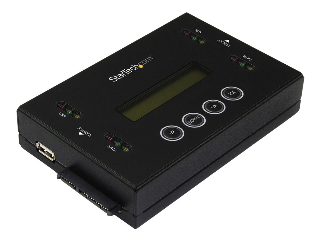 StarTech.com StarTech Laufwerks Duplizierer und Löscher für USB Sticks und 2,5 / 3,5" SATA Laufwerke - 1:1 duplizierung plus Cross-interface - Festplatte / USB-Drive-Duplikator - 1 Schächte (Serial ATA-600 / USB)