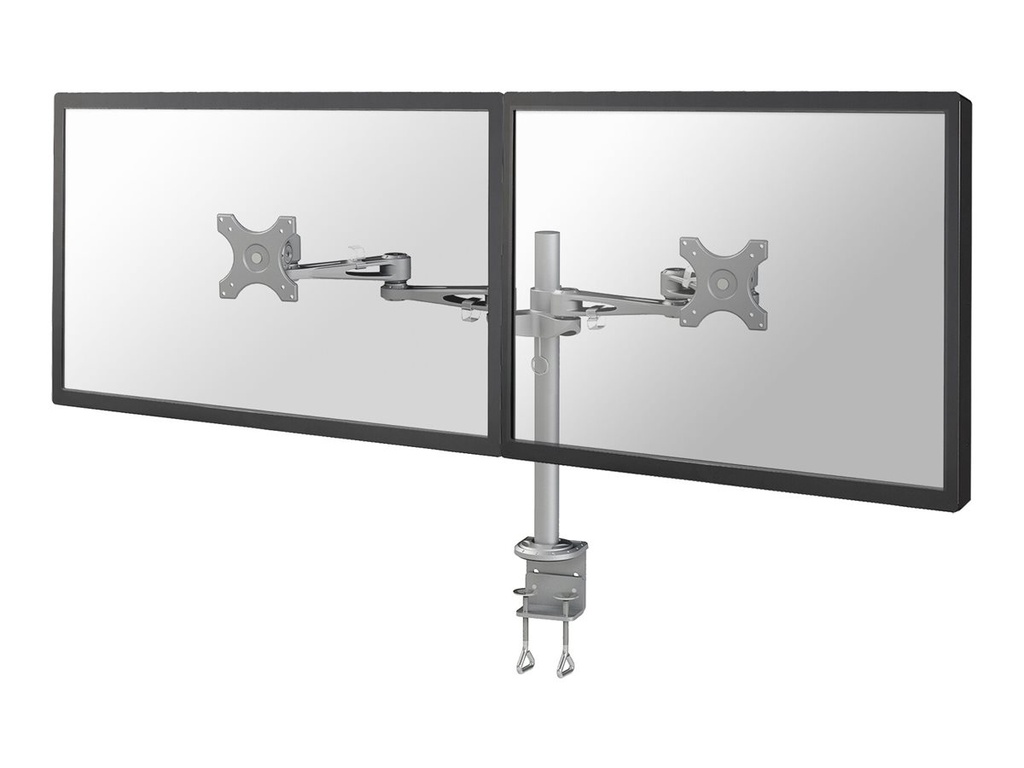Neomounts FPMA-D935D - Befestigungskit - Voll beweglich - für 2 LCD-Displays - Silber - Bildschirmgröße: 25.4-68.6 cm (10"-27")