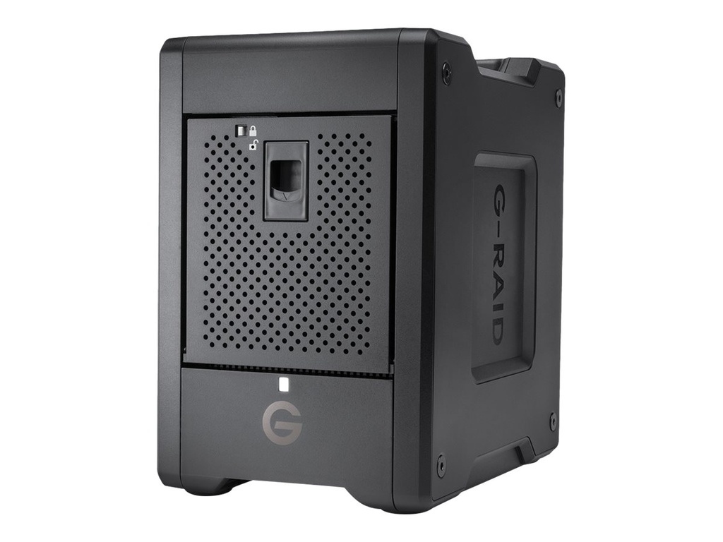 [SDPH34H-104T-MBAAB] SanDisk Professional G-RAID SHUTTLE 4 - Festplatten-Array - 104 TB - 4 Schächte - HDD 104 TB x 4 - Thunderbolt 3, USB 3.2 Gen 2 (extern)