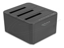 Delock HDD / SSD Dockingstation - 1:2 clone function Schächte: 3 - 2,5" / 3,5" gemeinsam genutzt (6,4 cm/8,9 cm gemeinsam genutzt)