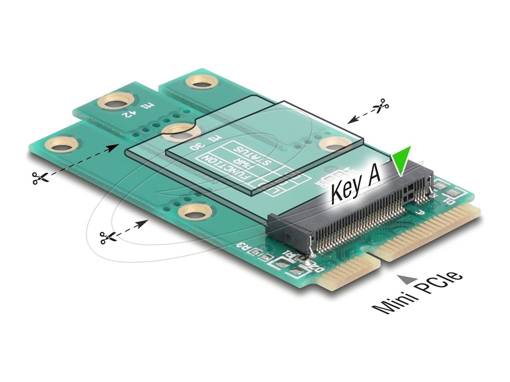 Delock Schnittstellenadapter - zu M.2 Key A