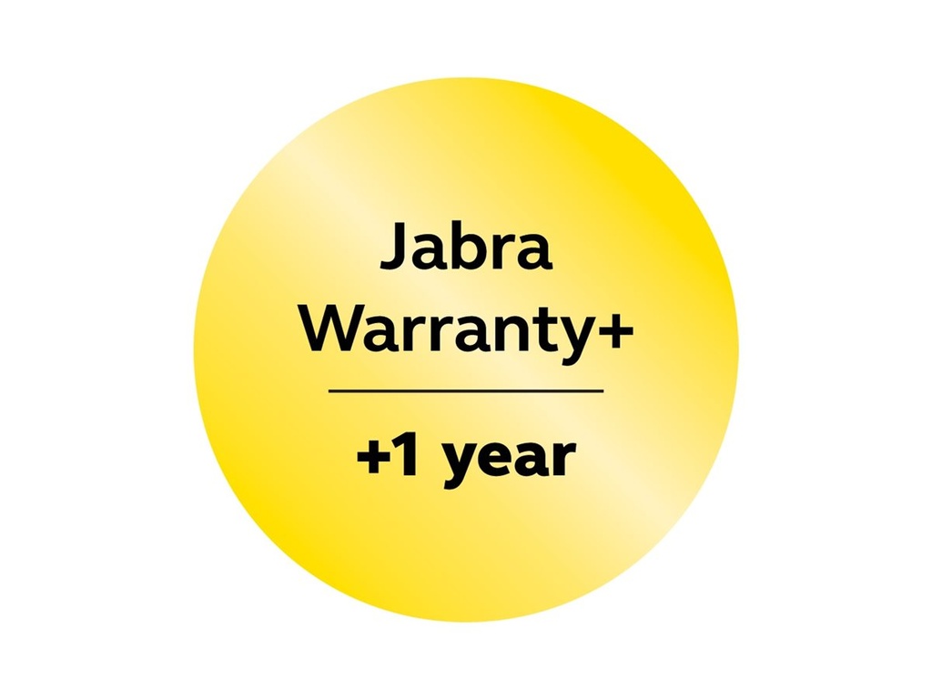 Jabra Warranty+ - Serviceerweiterung - erweiterte Garantie - 1 Jahr (ab ursprünglichem Kaufdatum des Geräts)