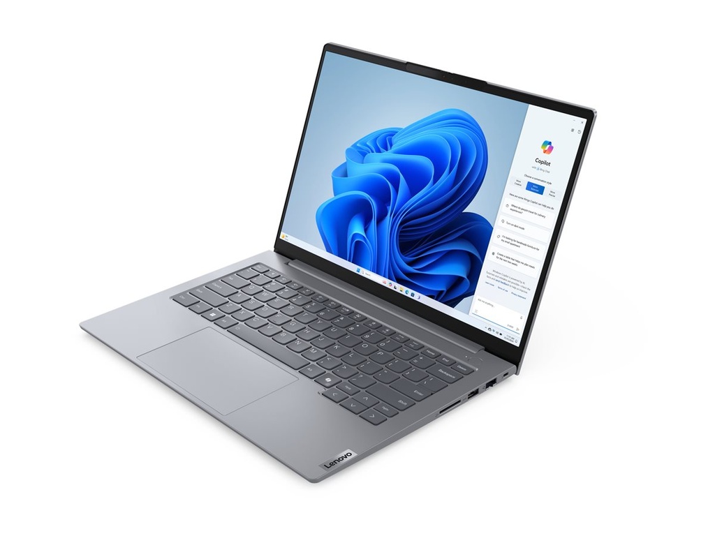 Lenovo ThinkBook 14 G7 ARP 21MV - 180°-Scharnierdesign - AMD Ryzen 5 7535HS / 3.3 GHz - Win 11 Pro - Radeon 660M - 32 GB RAM - 512 GB SSD NVMe - 35.6 cm (14")