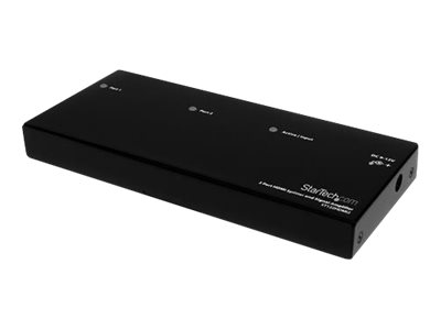 StarTech.com HDMI Splitter 1 In 2 Out - 1080p - 2 Port - Signal Amplifier - Rugged - HDMI Multi Port - HDMI Audio Splitter (ST122HDMI2)