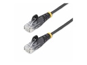StarTech.com 15m Black Slim CAT6 Ethernet Cable, Snagless, 28AWG, LSZH - Patch-Kabel - RJ-45 (M)