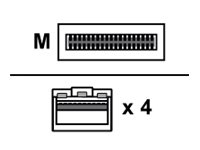 HPE Netzwerkkabel - SFP+ zu QSFP+ - 15 m - Glasfaser
