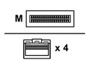 HPE Netzwerkkabel - SFP+ zu QSFP+ - 15 m -