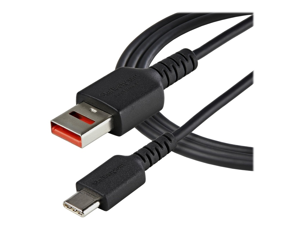 StarTech.com StarTech 3ft (1m) Secure Charging Cable, USB-A to USB-C Data Blocker Charge-Only Cable, No-Data Power-Only Charger Cable for Phone/Tablet, Data Blocking USB Protector Adapter Cable - 5V at 2.4A (12W max)