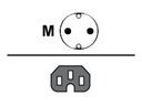 Ruckus Stromkabel - power CEE 7/7 (M) zu IEC 60320 C15
