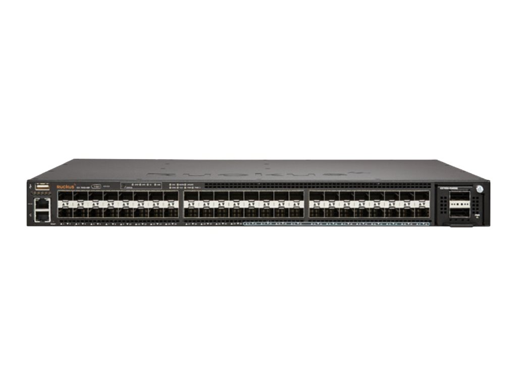 Ruckus ICX 7650-48F - Switch - managed - 24 x 1 Gigabit / 10 Gigabit SFP+ + 24 x Gigabit SFP + 4 x QSFP
