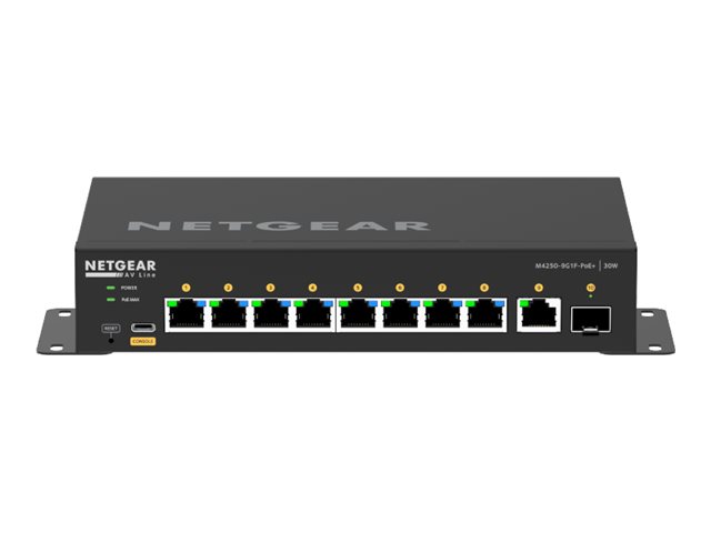 Netgear AV Line M4250-9G1F-PoE+ - Switch - L3 - managed - 8 x 10/100/1000 (8 PoE+)