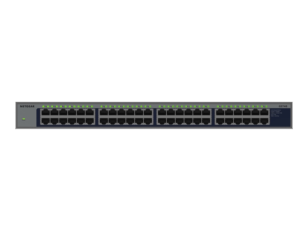 Netgear GS748 - Switch - unmanaged - 48 x 10/100/1000