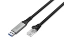 DIGITUS USB-A - RJ45 Ethernet Kabel, 1Gbit/s, 10m