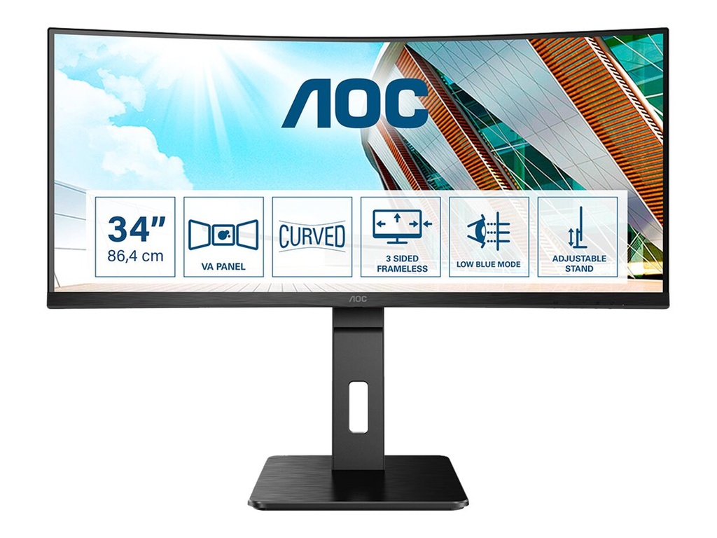 AOC Pro-line CU34P2A - P2 Series - LED-Monitor - gebogen - 86.36 cm (34")