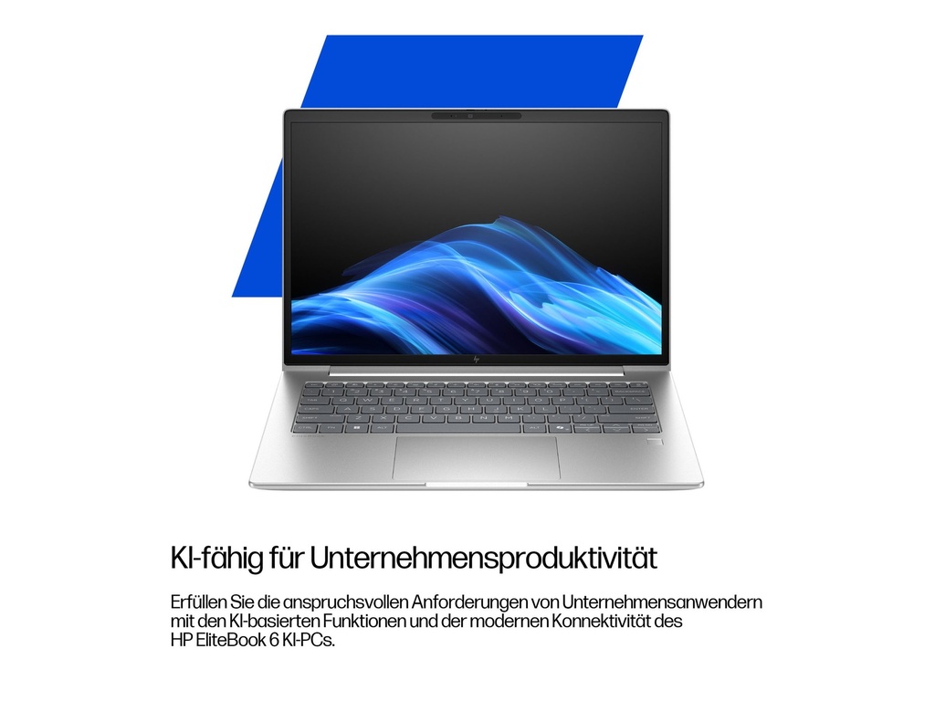 HP EliteBook 6 G1i Notebook AI - 177-Grad Scharnierdesign - Intel Core Ultra 5 225U / 1.5 GHz - Win 11 Pro - Intel Graphics - 16 GB RAM - 512 GB SSD NVMe - 40.6 cm (16")