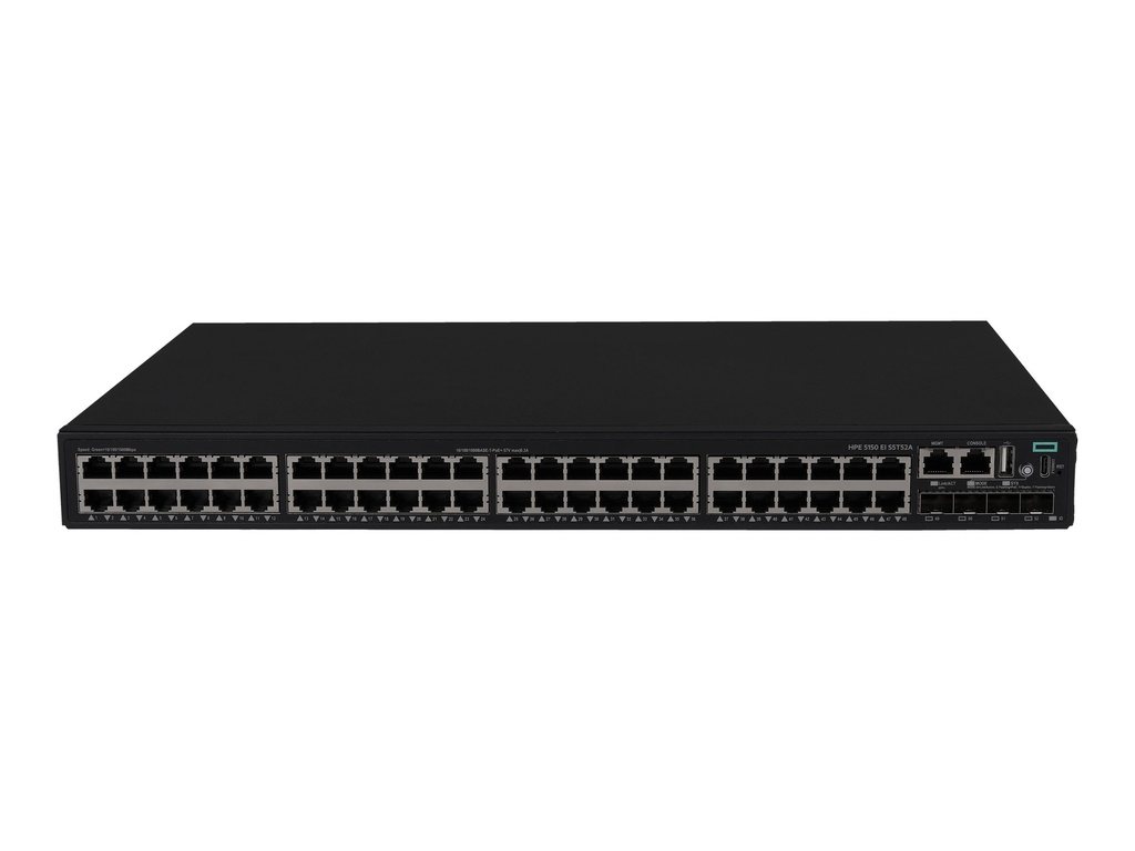 HPE Networking Comware 5150EI 48p 10M/100M/1G PoE+ 4p SFP+ 1G/10G Switch - Switch - L3 - managed - 48 x 10/100/1000Base-T (PoE+)