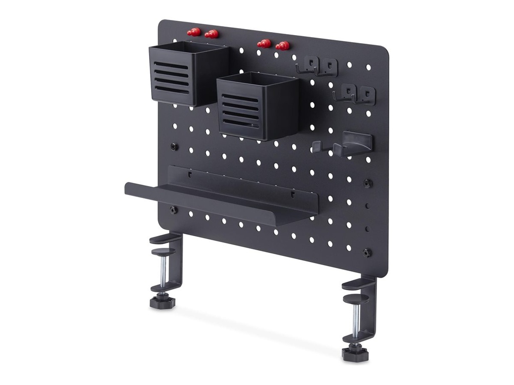 [1612B-DESK-PEGBOARD] StarTech.com Clamp-On Pegboard with Accessories, 16.5 x 12.5in (42 x 32cm)