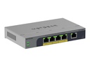 Netgear Easy Smart GS105EPP - Switch - hochleistungsfähig - L3 - Smart - 1 x 10/100/1000 + 4 x 10/100/1000 (PoE+)