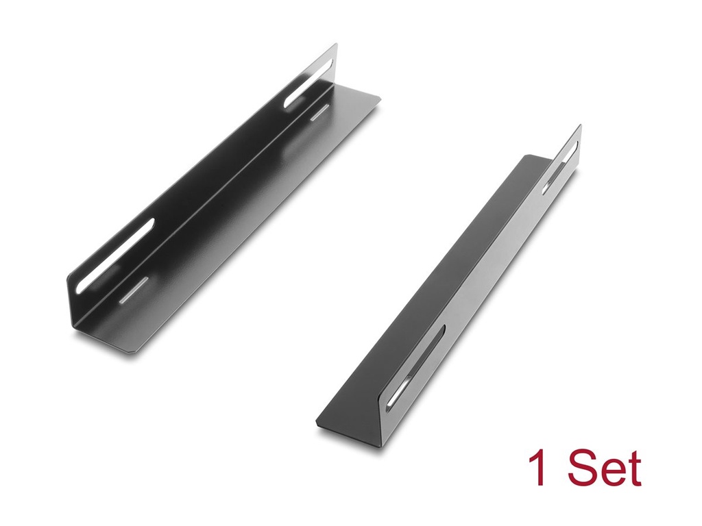 Delock Rack Bracket - 300 x 40 mm - Seite - Schwarz - 48.3 cm (19")