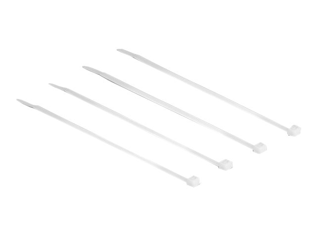 Delock Kabelbinder - 10 cm - durchsichtig (Packung mit 100)