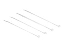 Delock Kabelbinder - 10 cm - durchsichtig (Packung mit 100)