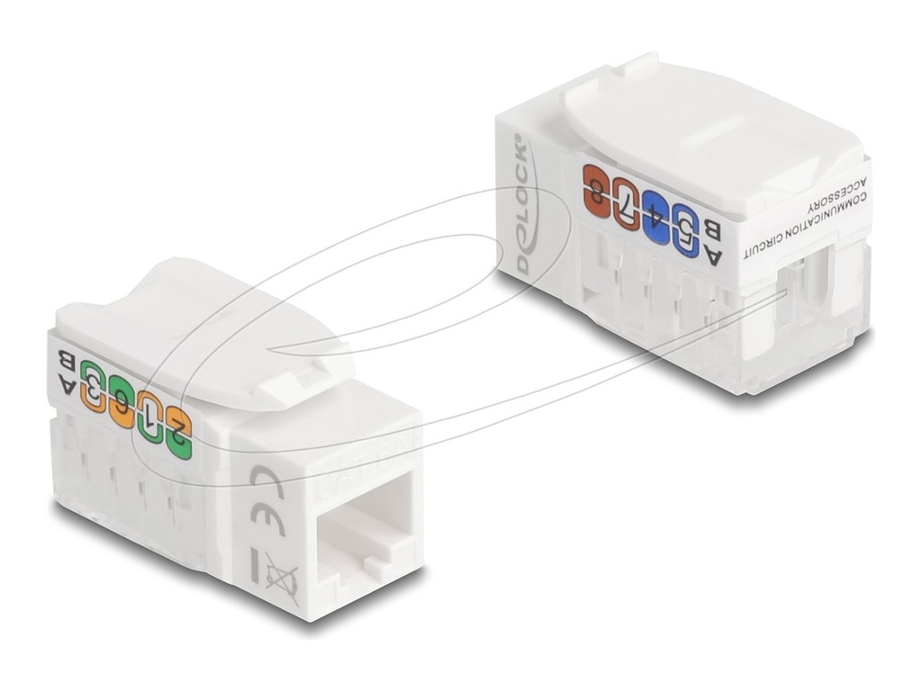 Delock Modulare Eingabe - werkzeugfrei - CAT 6a