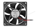 Delock Gehäuselüfter - axial - 80 mm - Schwarz
