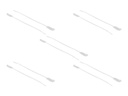 Delock Cable Tie with Label Tap - Kabelbinder - 19 cm - weiß (Packung mit 10)