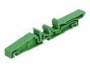 Delock DIN-Schienenklammer - grün (Packung mit 4)
