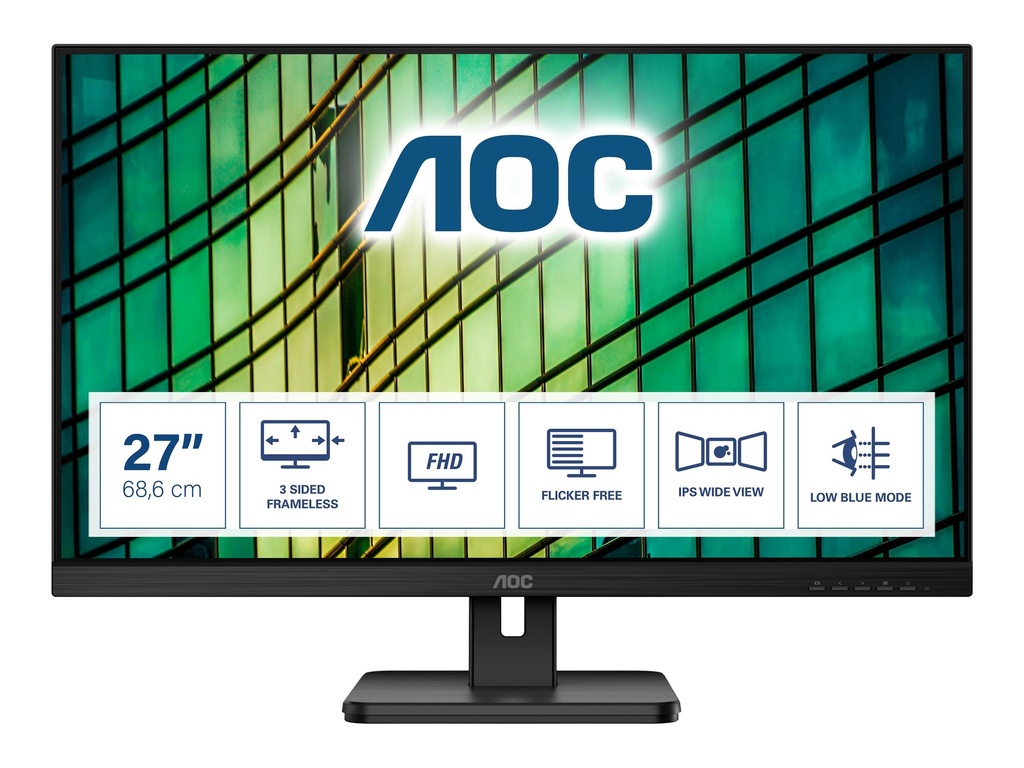 AOC 27E2QAE - LED-Monitor - 69 cm (27") - 1920 x 1080 Full HD (1080p)